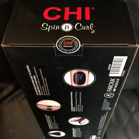 CHI Spin N Curl ceramic rotating curler, PINK - Picture 9 of 11
